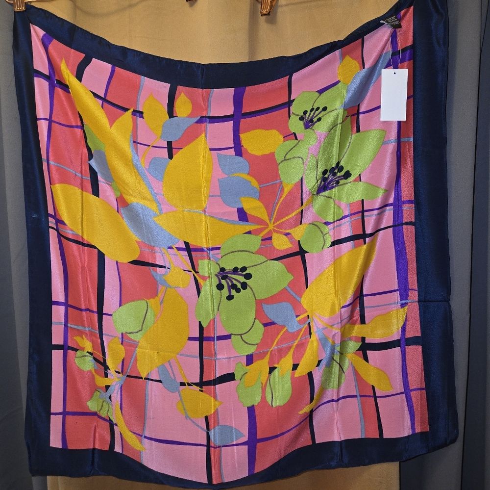 New Raj 100% silk scarf (pink)